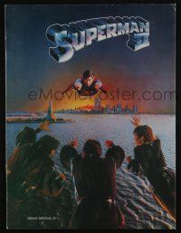 6d970 SUPERMAN II souvenir program book '81 Christopher Reeve vs three outlaws from Krypton!