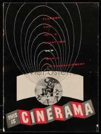 6d976 THIS IS CINERAMA souvenir program book '52 a startling new world of entertainment!
