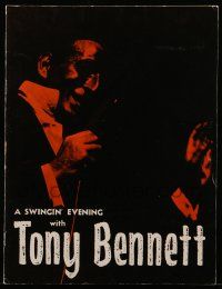 6d979 TONY BENNETT music concert souvenir program book '63 A Swingin' Evening with Tony Bennett!