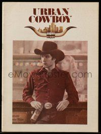 6d986 URBAN COWBOY souvenir program book '80 John Travolta in cowboy hat with Lone Star beer!