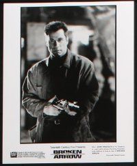 6d296 BROKEN ARROW presskit w/ 8 stills '96 John Travolta, Christian Slater, directed by John Woo!