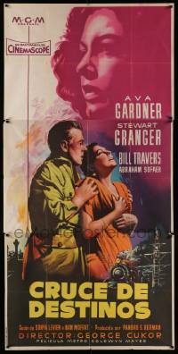 6f006 BHOWANI JUNCTION Spanish 3sh '55 different art of sexy Eurasian beauty Ava Gardner & Granger