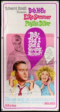 6f053 BOY DID I GET A WRONG NUMBER 3sh '66 wacky Bob Hope & Phyllis Diller, sexy Elke Sommer!