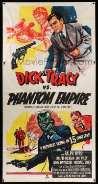 6f073 DICK TRACY VS. CRIME INC. 3sh R52 detective Ralph Byrd vs the Phantom Empire, cool art!