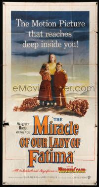6f122 MIRACLE OF OUR LADY OF FATIMA 3sh '52 a true story that reaches deep inside you!