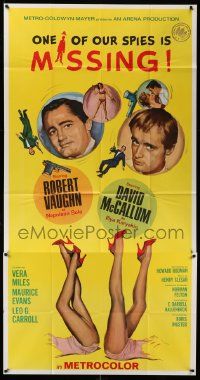 6f130 ONE OF OUR SPIES IS MISSING int'l 3sh '66 Robert Vaughn, David McCallum, The Man from UNCLE!