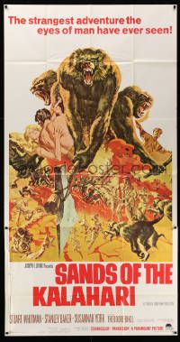6f146 SANDS OF THE KALAHARI 3sh '65 the strangest adventure the eyes of man have ever seen!