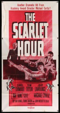 6f147 SCARLET HOUR 3sh '56 Michael Curtiz directed, sexy Carol Ohmart showing her leg, Tom Tryon!