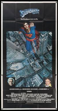 6f166 SUPERMAN 3sh '78 hero Christopher Reeve flying from Metropolis, Gene Hackman, Marlon Brando
