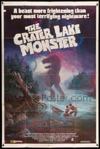 6f013 CRATER LAKE MONSTER 40x60 '77 Wil art of the dinosaur more frightening than your nightmares!