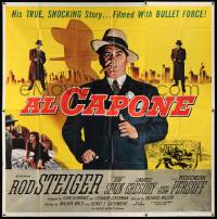 6f195 AL CAPONE 6sh '59 Reynold Brown art of Rod Steiger as the most notorious gangster in history!