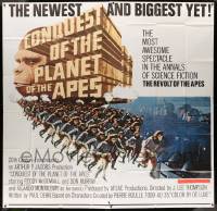6f203 CONQUEST OF THE PLANET OF THE APES 6sh '72 most awesome spectacle in the annals of sci-fi!