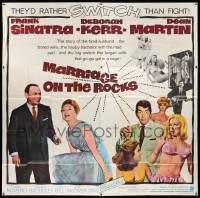 6f231 MARRIAGE ON THE ROCKS 6sh '65 Frank Sinatra, Deborah Kerr, Dean Martin & sexy girls!