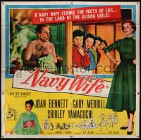 6f233 NAVY WIFE 6sh '56 Joan Bennett is a Navy Wife in the land of Geisha Girls!