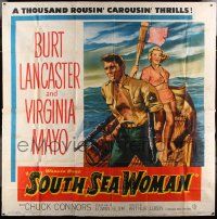 6f244 SOUTH SEA WOMAN 6sh '53 leatherneckin' Burt Lancaster & sexy Virginia Mayo!