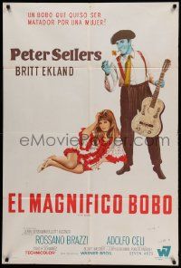 6f703 BOBO Argentinean '67 different art of blue matador Peter Sellers & sexy Britt Ekland!