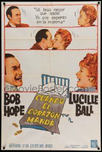 6f736 CRITIC'S CHOICE Argentinean '63 three great images of Bob Hope & Lucille Ball!