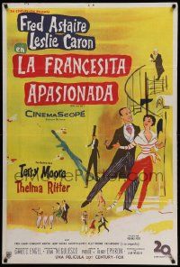 6f740 DADDY LONG LEGS Argentinean '56 wonderful art of Fred Astaire dancing with Leslie Caron!