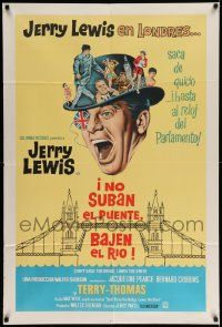 6f756 DON'T RAISE THE BRIDGE, LOWER THE RIVER Argentinean '68 wacky art of Jerry Lewis in London!