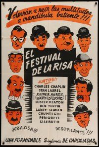 6f764 EL FESTIVAL DE LA RISA Argentinean '60s art of Chaplin, Keaton, Laurel & Hardy + top comics!