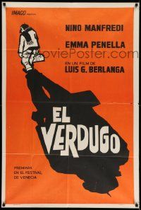 6f770 EXECUTIONER Argentinean '63 Luis Garcia Berlanga's El Verdugo, cool shadow artwork!