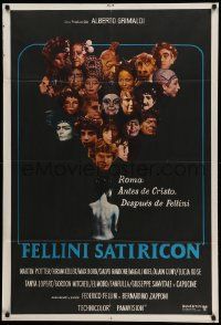 6f773 FELLINI SATYRICON Argentinean '70 Federico's Italian cult classic, cool cast montage!
