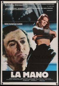 6f800 HAND Argentinean '81 Oliver Stone directed, Michael Caine, cool super close up image!