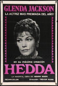 6f803 HEDDA Argentinean '75 great portrait of Glenda Jackson in the title role as Gabler!