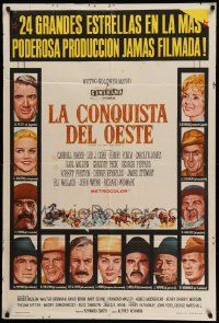 6f807 HOW THE WEST WAS WON Cinerama Argentinean '64 John Ford epic, portraits of top stars!