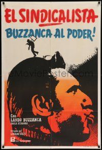 6f812 IL SINDACALISTA Argentinean '72 cool different profile art of activist Lando Buzzanca!