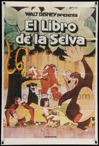 6f818 JUNGLE BOOK Argentinean R70s Walt Disney cartoon classic, great image of Mowgli & friends!