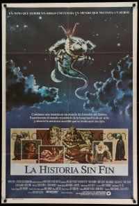6f869 NEVERENDING STORY Argentinean '84 Wolfgang Petersen, art of Falcor & cast by Ezra Tucker!