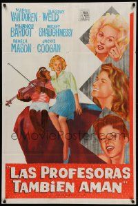 6f927 SEX KITTENS GO TO COLLEGE Argentinean '60 sexy Van Doren, Tuesday Weld & Bardot's sister!