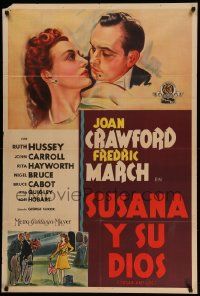 6f945 SUSAN & GOD Argentinean '40 different art of religious Joan Crawford & Fredrich March