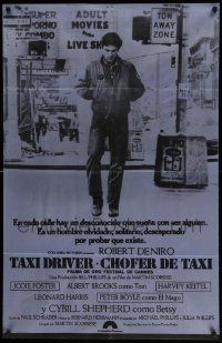 6f952 TAXI DRIVER awards Argentinean '76 classic c/u of Robert De Niro walking, Martin Scorsese!