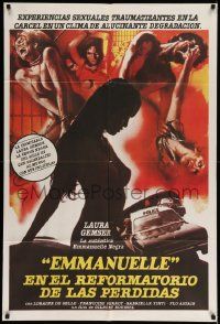6f995 WOMEN'S PRISON MASSACRE Argentinean '85 Emanuelle Fuga Dall'Inferno, art of tortured girls!
