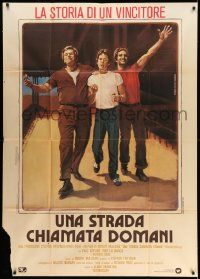 6f281 BLOODBROTHERS Italian 1p '78 Piovano art of young Richard Gere, from Richard Price novel!