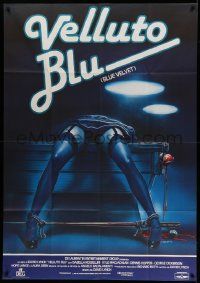 6f282 BLUE VELVET Italian 1p '86 directed by David Lynch, gruesome artwork by Enzo Sciotti!