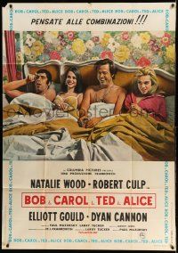 6f284 BOB & CAROL & TED & ALICE Italian 1p '70 Natalie Wood, Gould, Cannon, Culp, different!