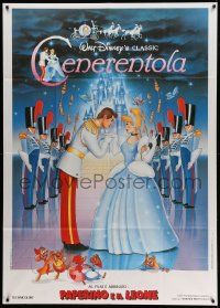 6f300 CINDERELLA Italian 1p R88 Walt Disney classic romantic musical fantasy cartoon!