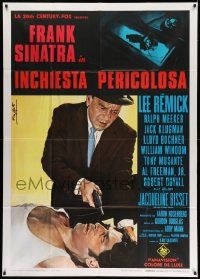 6f321 DETECTIVE Italian 1p '68 Frank Sinatra as gritty New York City cop, different Nistri art!