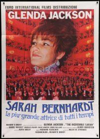 6f395 INCREDIBLE SARAH Italian 1p '78 Colizzi art of Glenda Jackson as actress Sarah Bernhardt!