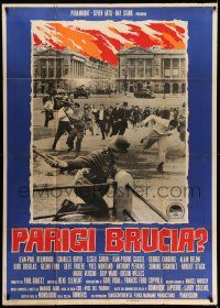 6f399 IS PARIS BURNING Italian 1p '67 Rene Clement's Paris brule-t-il, World War II, different art