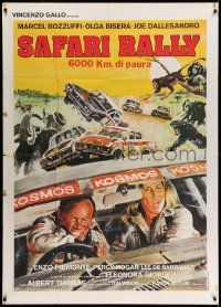 6f478 SAFARI RALLY Italian 1p '78 6000 km di paura, Originario car racing art in Africa!