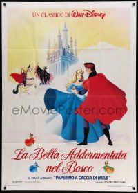 6f487 SLEEPING BEAUTY Italian 1p R80s Walt Disney cartoon fairy tale fantasy classic!