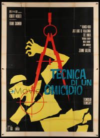 6f592 HIRED KILLER Italian 2p '67 Franco Prosperi's Tecnica di un Omicidio, cool assassin artwork!