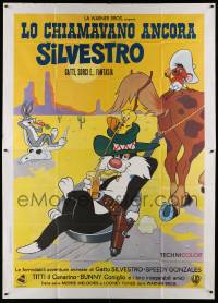 6f607 LO CHIAMAVANO ANCORA SILVESTRO Italian 2p R70s They Called Him Sylvester, Looney Tunes!