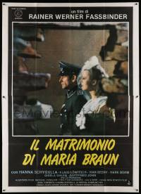 6f614 MARRIAGE OF MARIA BRAUN Italian 2p '79 Rainer Werner Fassbinder, Hanna Schygulla, Lowitsch