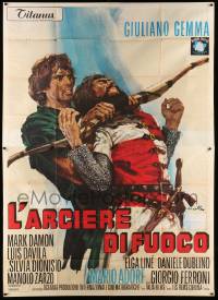 6f635 SCALAWAG BUNCH Italian 2p '71 art of Giuliano Gemma as Robin Hood by Averardo Ciriello!