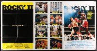 6f031 ROCKY II 1-stop poster '79 Sylvester Stallone & Carl Weathers fight in ring, boxing sequel!